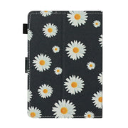 For 10 inch Universal Tablet PC Flower Pattern Horizontal Flip Leather Case with Card Slots & Holder(Small Daisies)