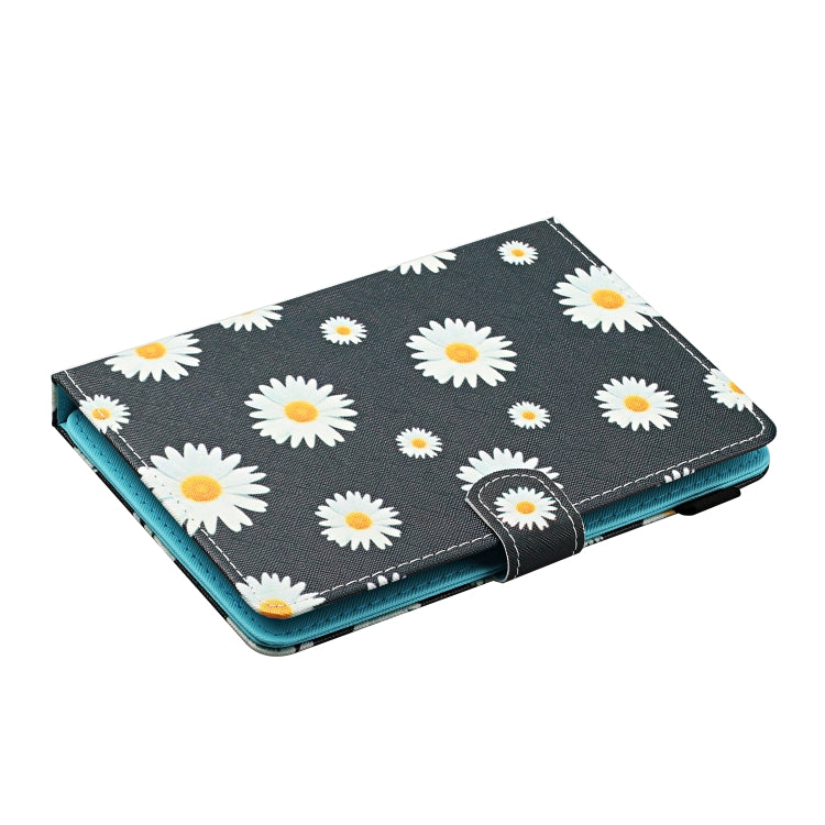 For 10 inch Universal Tablet PC Flower Pattern Horizontal Flip Leather Case with Card Slots & Holder(Small Daisies)