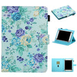 For 10 inch Universal Tablet PC Flower Pattern Horizontal Flip Leather Case with Card Slots & Holder(Purple Flower) - 10 - 11 inch by PMC TechLife | Online Shopping South Africa | PMC TechLife | Buy Now Pay Later Mobicred