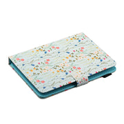 For 10 inch Universal Tablet PC Flower Pattern Horizontal Flip Leather Case with Card Slots & Holder(Small Floral)