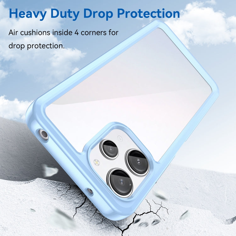 For Xiaomi Redmi 12R Colorful Series Acrylic Hybrid TPU Phone Case(Blue)