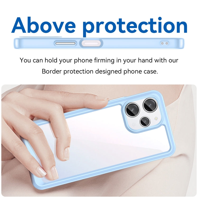 For Xiaomi Redmi 12R Colorful Series Acrylic Hybrid TPU Phone Case(Blue)