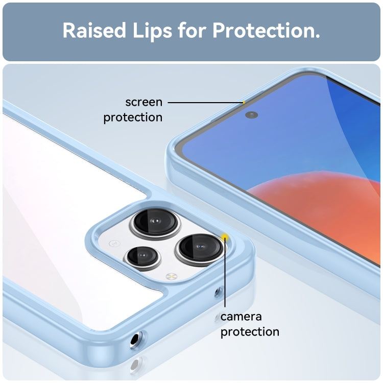For Xiaomi Redmi 12R Colorful Series Acrylic Hybrid TPU Phone Case(Blue)