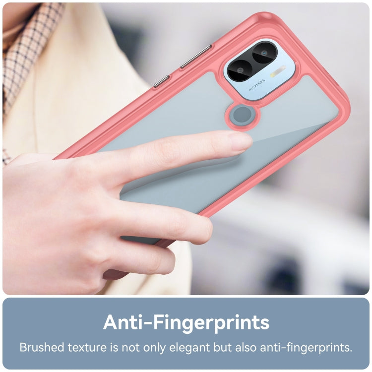 For Xiaomi Poco C51 Colorful Series Acrylic Hybrid TPU Phone Case(Red)