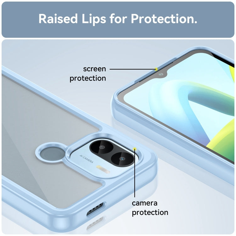 For Xiaomi Redmi A1+ Colorful Series Acrylic Hybrid TPU Phone Case(Blue)
