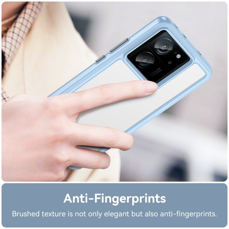For Xiaomi 13T Pro Colorful Series Acrylic Hybrid TPU Phone Case(Blue)