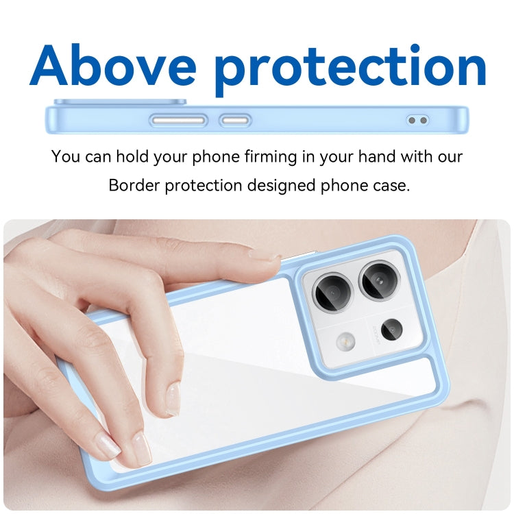 For Xiaomi Redmi Note 13 Pro 5G Colorful Series Acrylic Hybrid TPU Phone Case(Blue)
