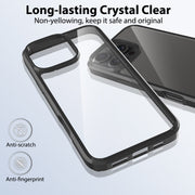 For iPhone 16 Pro Max Scratchproof Acrylic TPU Phone Case(Black)