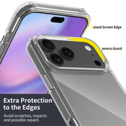 For iPhone 17 Pro Max Scratchproof Acrylic TPU Phone Case(Transparent)