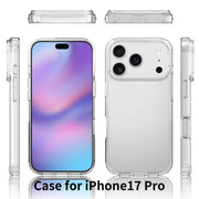 For iPhone 17 Pro Scratchproof Acrylic TPU Phone Case(Black)