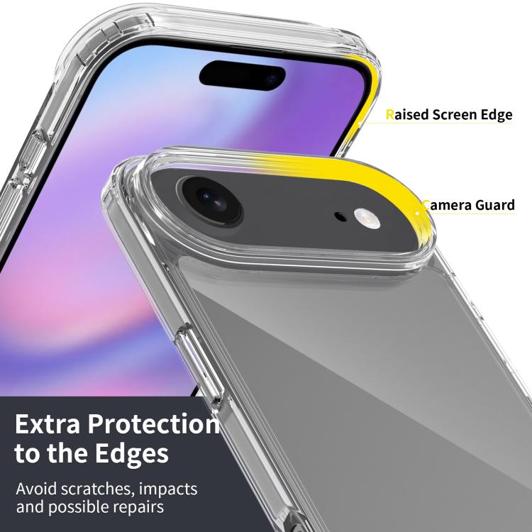For iPhone 17 Air Scratchproof Acrylic TPU Phone Case(Transparent)
