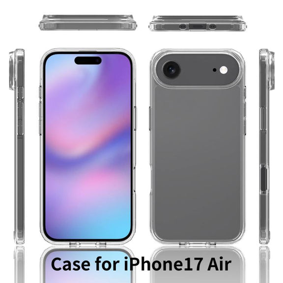 For iPhone 17 Air Scratchproof Acrylic TPU Phone Case(Black)