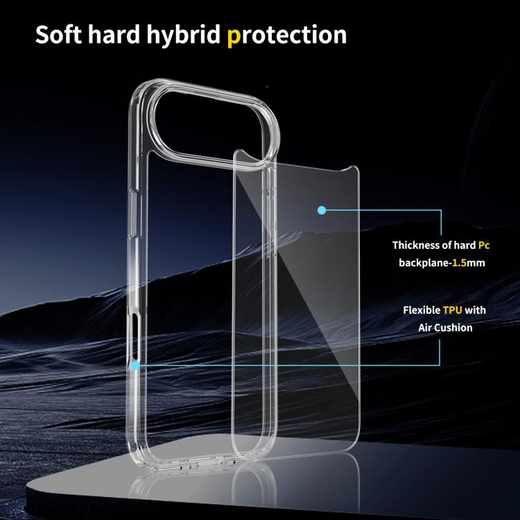 For iPhone 17 Air Scratchproof Acrylic TPU Phone Case(Black)