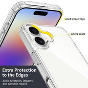 For iPhone 17 Scratchproof Acrylic TPU Phone Case(Black)