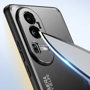 For OPPO Reno10 Pro+ Frosted Metal Phone Case(Blue)