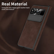 For Google Pixel Fold Napa Texture All-inclusive Phone Case(Coffee)
