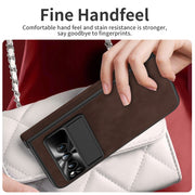 For Google Pixel Fold Napa Texture All-inclusive Phone Case(Coffee)