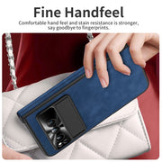 For Google Pixel Fold Napa Texture All-inclusive Phone Case(Blue)