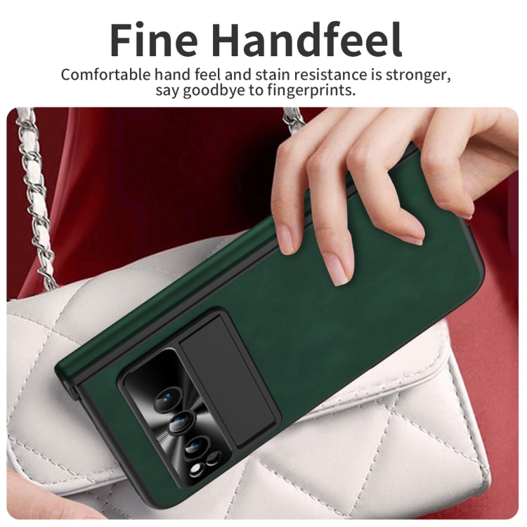 For Google Pixel Fold Napa Texture All-inclusive Phone Case(Green)