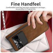 For Google Pixel Fold Napa Texture All-inclusive Phone Case(Brown)