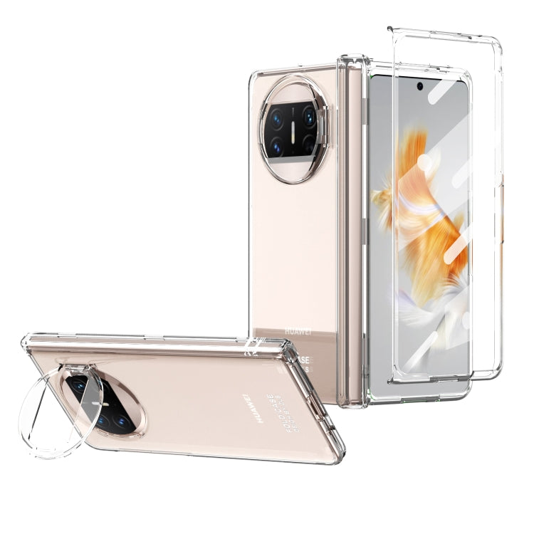 For Huawei Mate X3 Integrated Sub-plating Frame PC Phone Case(Transparent)
