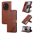 For Honor Magic6 AZNS Sheepskin Texture Flip Leather Phone Case(Brown) - free shipping - PMC Jewellery - Order now!