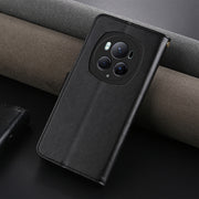 For Honor Magic6 Pro AZNS Sheepskin Texture Flip Leather Phone Case(Black)