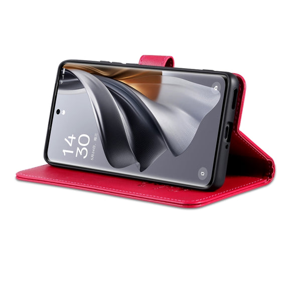 For Honor Magic6 Pro AZNS Sheepskin Texture Flip Leather Phone Case(Red)