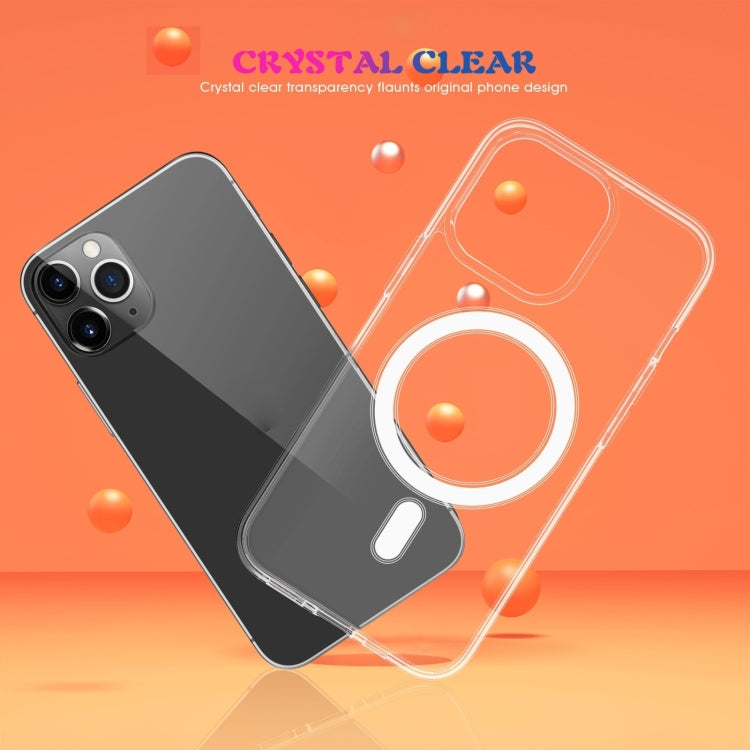 For iPhone 16 Pro Max MagSafe Clear Acrylic PC +TPU Phone Case(Transparent)