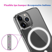 For iPhone 16 Pro MagSafe Clear Acrylic PC +TPU Phone Case(Transparent)