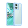 For Motorola Edge 40 Neo Colorful Series Acrylic Hybrid TPU Phone Case(Blue) - Motorola Cases by PMC TechLife | Online Shopping South Africa | PMC TechLife | Buy Now Pay Later Mobicred