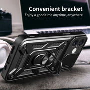 For iPhone 16 Sliding Camera Cover Design TPU+PC Phone Case(Blue)