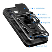 For iPhone 16 Sliding Camera Cover Design TPU+PC Phone Case(Green)