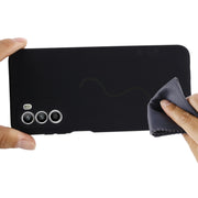 For Motorola Moto G71s 5G Pure Color Liquid Silicone Shockproof Phone Case(Black)