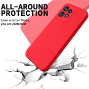 For Motorola Edge 40 Pro/Edge+ 2023/X40 Pure Color Liquid Silicone Shockproof Phone Case(Red)