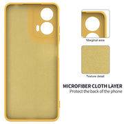 For Motorola Moto G04 / G24 Solid Color Liquid Silicone Dropproof Full Coverage Phone Case(Yellow)