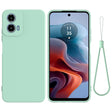 For Motorola Moto G34 Pure Color Liquid Silicone Shockproof Phone Case(Green) - Motorola Cases by PMC TechLife | Online Shopping South Africa | PMC TechLife | Buy Now Pay Later Mobicred