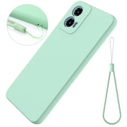 For Motorola Moto G34 Pure Color Liquid Silicone Shockproof Phone Case(Green)
