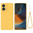 For Motorola S50 Neo Solid Color Liquid Silicone Dropproof Full Coverage Phone Case(Yellow) - free shipping - PMC TechLife - Order now!
