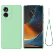 For Motorola S50 Neo Solid Color Liquid Silicone Dropproof Full Coverage Phone Case(Green)