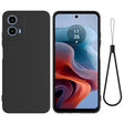 For Motorola Moto G Power 2024 Solid Color Liquid Silicone Dropproof Full Coverage Phone Case(Black) - Motorola Cases by PMC Jewellery | Online Shopping South Africa | PMC Jewellery | Buy Now Pay Later Mobicred