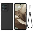 For Motorola Moto G75 Solid Color Liquid Silicone Dropproof Full Coverage Phone Case(Black) - free shipping - PMC TechLife - Order now!