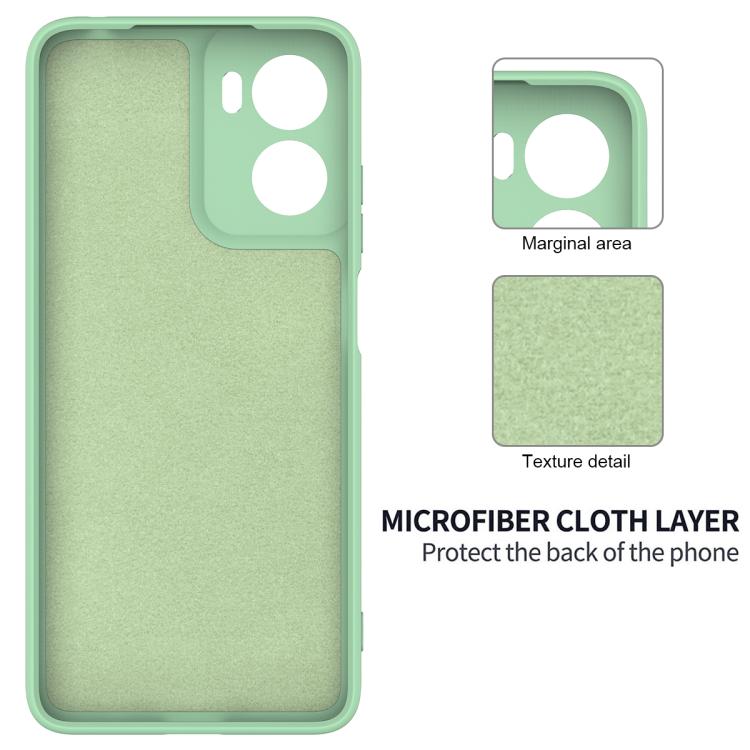For Motorola Moto G05 / E15 Solid Color Liquid Silicone Dropproof Full Coverage Phone Case(Green)