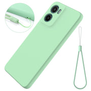 For Motorola Moto G05 / E15 Solid Color Liquid Silicone Dropproof Full Coverage Phone Case(Green)