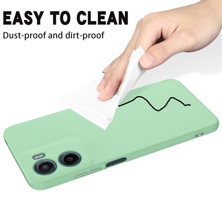 For Motorola Moto G05 / E15 Solid Color Liquid Silicone Dropproof Full Coverage Phone Case(Green)