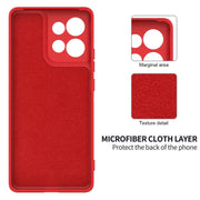 For Motorola Moto G15 Solid Color Liquid Silicone Dropproof Full Coverage Phone Case(Red)