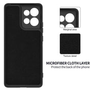 For Motorola Moto G15 Power Solid Color Liquid Silicone Dropproof Full Coverage Phone Case(Black)