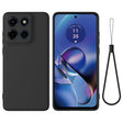 For Motorola Edge 60 Stylus Solid Color Liquid Silicone Dropproof Full Coverage Phone Case(Black) - free shipping - PMC TechLife - Order now!