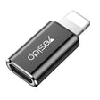 Yesido GS03 8 Pin to Type-C Charging Adapter(Black) - Converter & Adapter by Yesido | Online Shopping South Africa | PMC TechLife | Buy Now Pay Later Mobicred