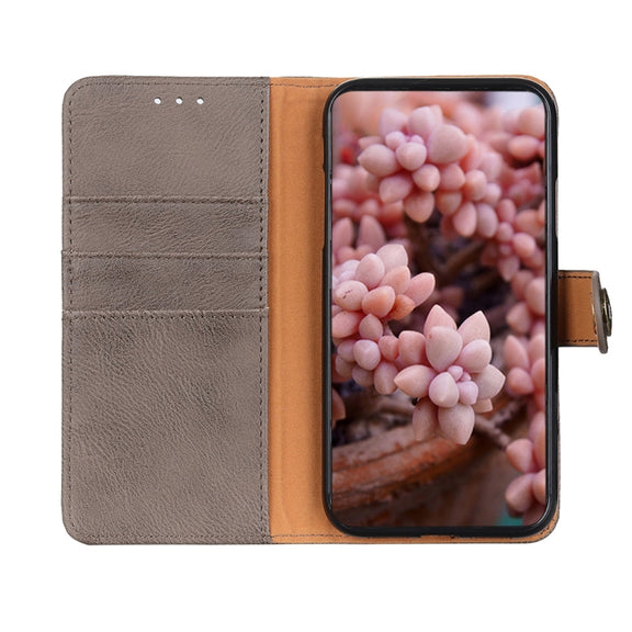 For Xiaomi 14 Pro KHAZNEH Cowhide Texture Flip Leather Phone Case(Khaki)